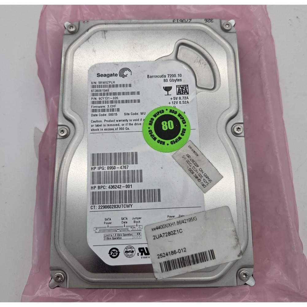 Seagate ST380815AS 9CY131-020 80GB 7200RPM HDD